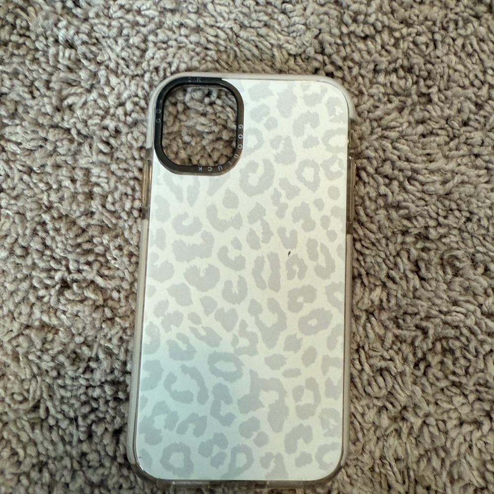 Casetify Gray Leopard Print iPhone 11 Case